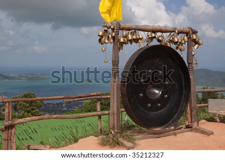 Thai gong at the big Buddha in Phuket