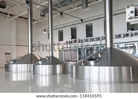 Brewing production - mash vats