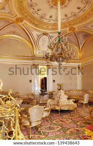 Moscow-Feb 22: An Interior View Of The Grand Kremlin Palace Is Shown On Feb 22, 2013 In Moscow. Built In 1849, The Palace Is The Official Residence Of The President Of Russia. The Royal Accommodations