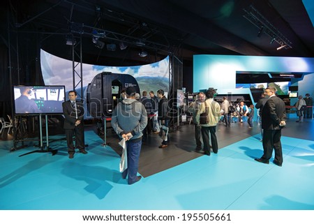 ZHUKOVSKY, RUSSIA - AUG 30, 2013: Helicopter simulator Centre Of Scientific And Technical Services \