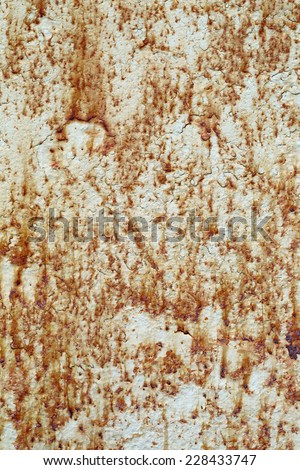Texture of the old painted metal corrosion