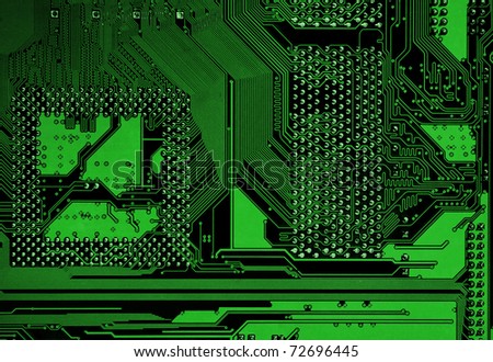 Technological industrial electronic dark green background