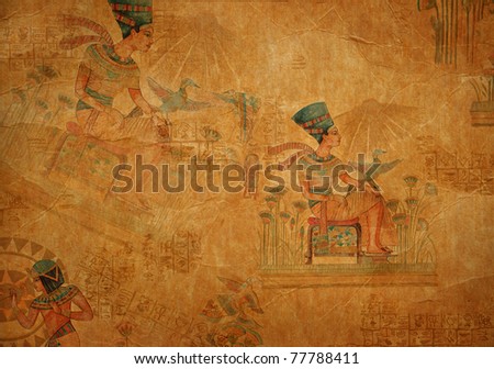 Abstract egyptian paintings