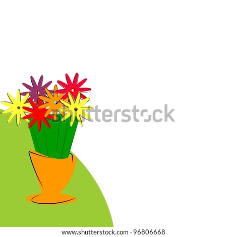 abstract background with flower. spring fresh