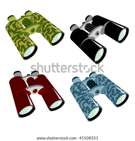 Vector Images Binoculars In Different Colors - 45508351 : Shutterstock