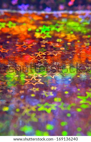 Abstract background with stars, shallow DOF