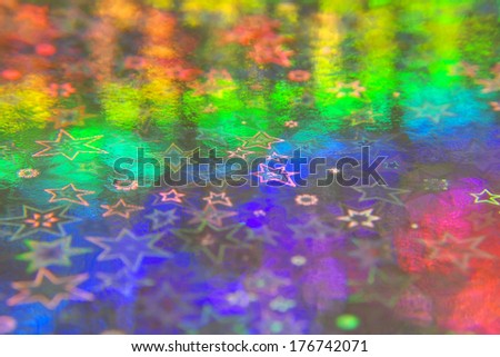 Abstract background with stars, shallow DOF