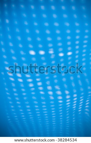 Blurred and wavy blue net