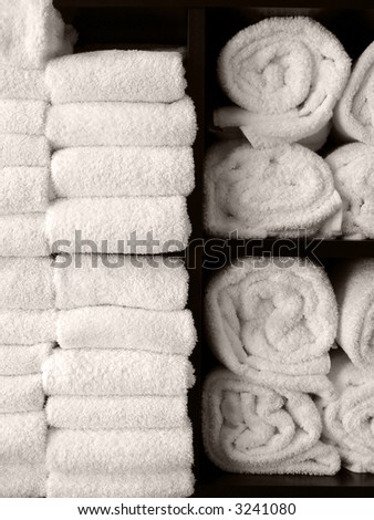 Clean Spa Towels in a Hotel Gym