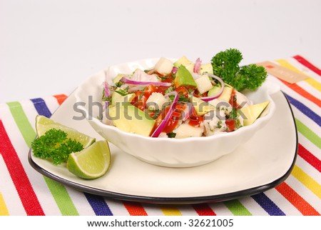 Ceviche Dish