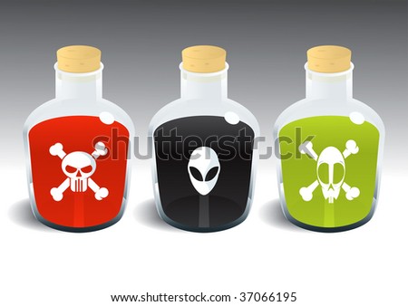 Liquidized Snake Venom (Kiyoshi/Sayuri) Stock-vector-poison-bottles-drawing-37066195