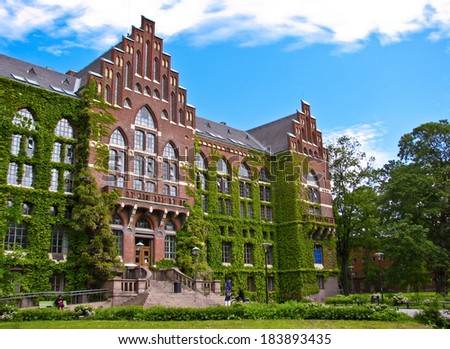 old university building in Lund, Sweden