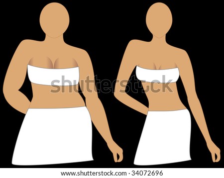 weight loss before and after. stock vector : Weight Loss,