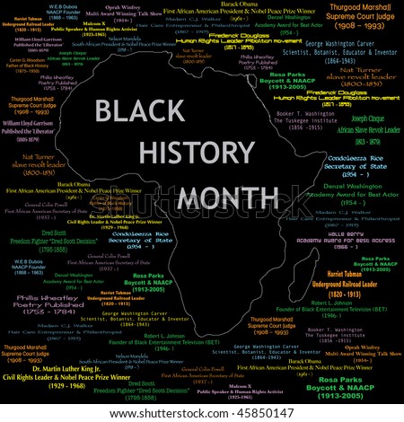black history month clipart. for lack history month