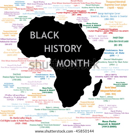 black history month clipart. for lack history month