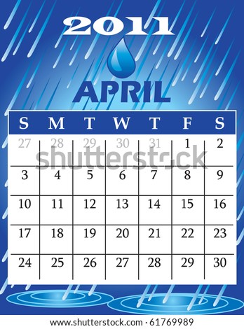 2011 calendar monthly. of 2011 Calendar with a