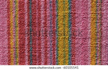 Pretty striped beach towel useful as a background pattern