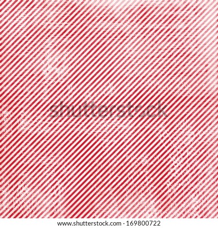 Red and White Diagonal Stripe Pattern with Distressed Texture