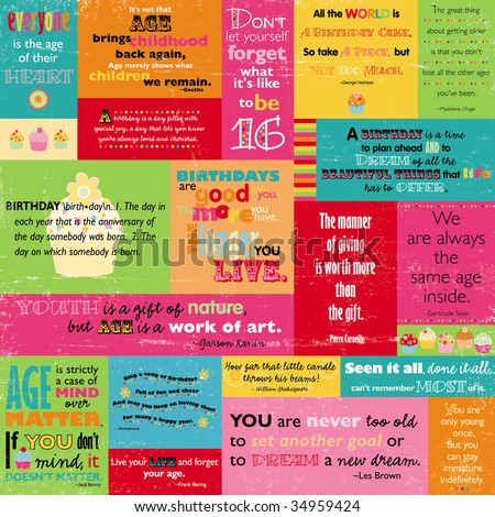 quotes on birthday. Colorful Birthday Quotes
