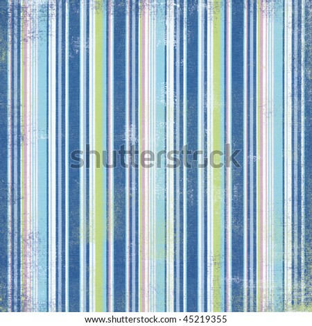 Blue green lavender stripe twill fabric