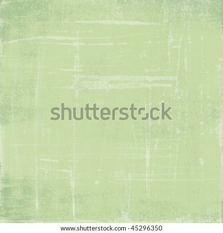 Spring green woven twill fabric distressed