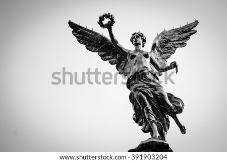 Independence Angel, Mexico City Black and White