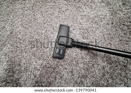 Photo of cleaning dirty carpet