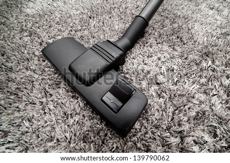 Photo of cleaning dirty carpet