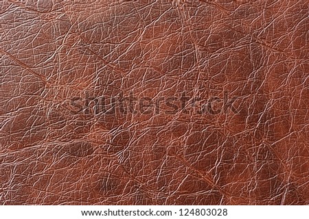 Brown Patterned Artificial Leather Texture