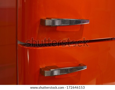 Refrigerator door - close up  refrigerator door handle door refrigerator, large