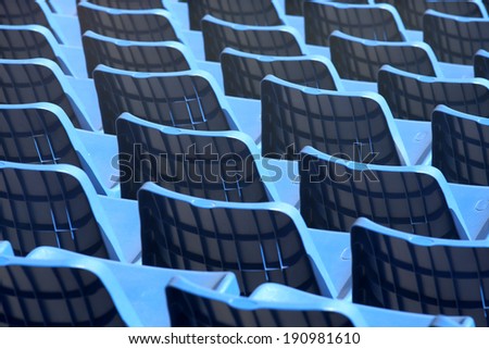Stadium Chair  empty seats in a football stadium