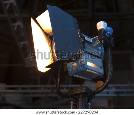 Studio Spotlight or Stage Light Metal clip on a tripod for lighting