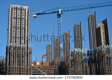 Bucharest - October 10 : People Working In Construction Site On October 10, 2012 In Bucharest , Romania