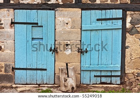 French barn doors