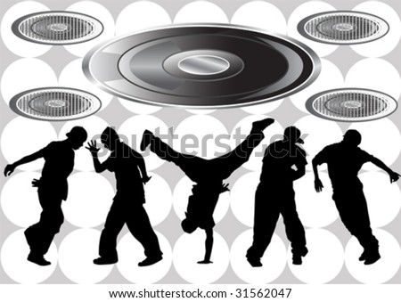 Hip+hop+dancer+silhouette+clip+art