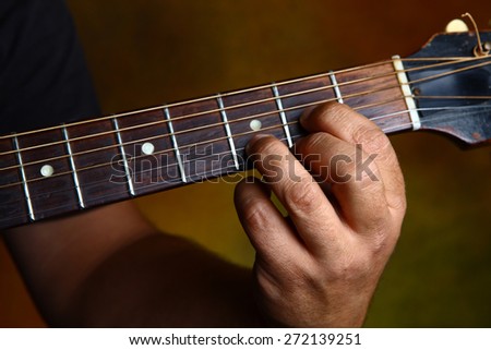 D major chord for guitar