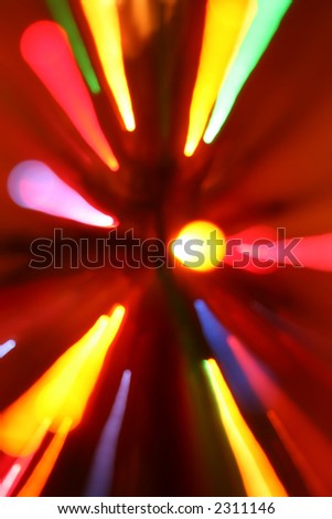 Colorful Streaks of Light