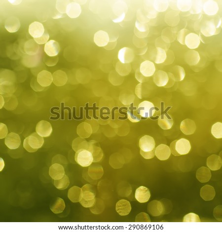 Natural outdoors bokeh  in green and yellow tones, summer seasonal background