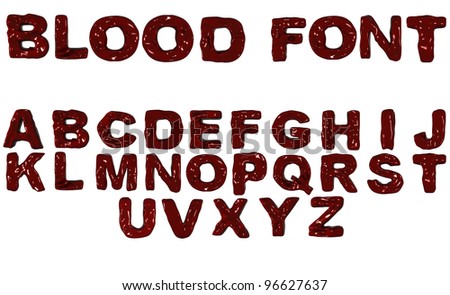 bloody alphabet r