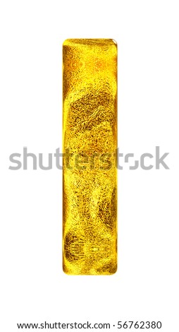 Gold Letter I