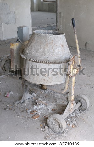 Old cement mixer