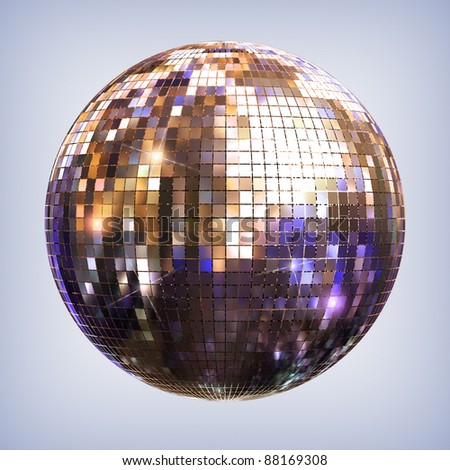 Disco ball - isolated with clipping path