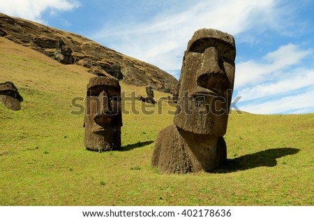 Easter Island Heads -  Rano Raraku