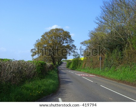 Exe Valley Road, Country road in Devon, England
