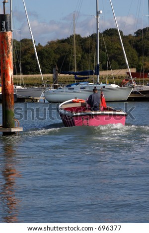 Pink launch -  river taxi