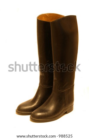 stock photo : Horse riding boots