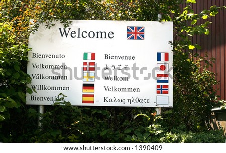 Welcome in 11 languages