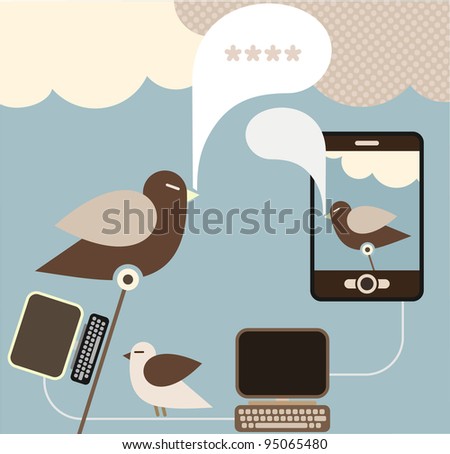 Social Network - vector concept for social media. Vector EPS and High resolution JPG file included.