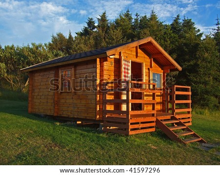 Small wooden cottage