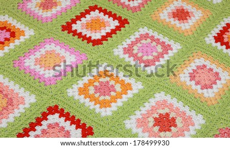 Colorful Blanket of manual work